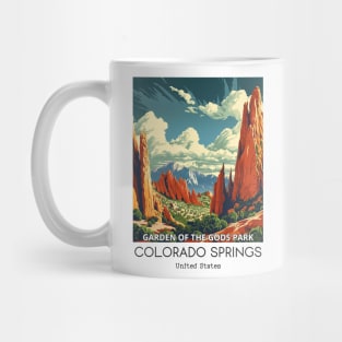 A Vintage Travel Illustration of the Garden of the Gods Park - Colorado - US Mug